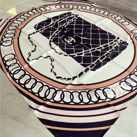 CHANEL Accessories - Sold‼️🌟Host Pick🌟Chanel scarf size 90×90cm(in)